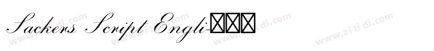 Sackers Script Engli字体转换